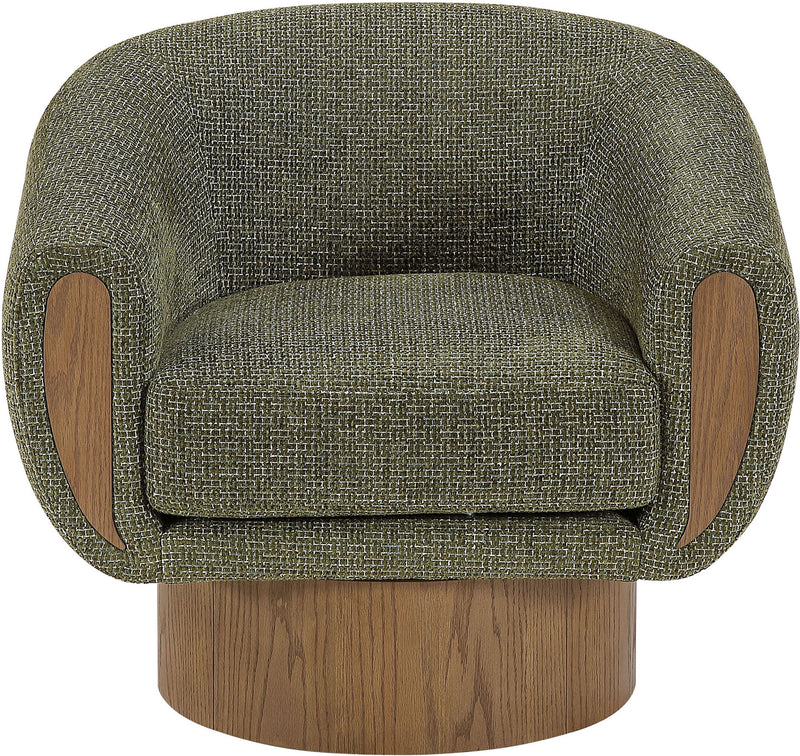 Avella - Interwoven Fabric Swivel Accent Chair