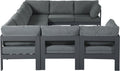 Nizuc - Outdoor Patio Modular Sectional 9 Piece - Grey