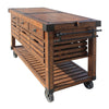 Kaif - Kitchen Cart - Distressed Chestnut