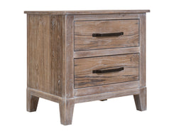 White Teak - Nightstand - Ivory White