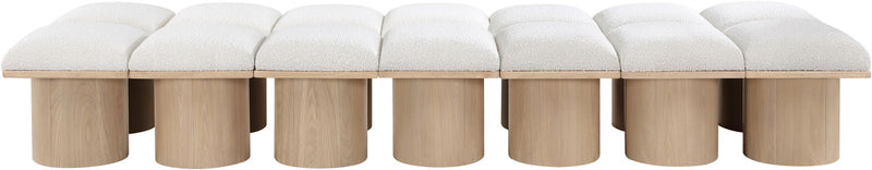 Pavilion - 14 Piece Modular Bench With Natural Base