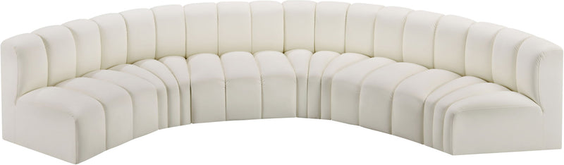 Arc - Faux Leather 6 Piece U-Shaped Modular Sofa