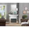 Nysa - 42" Fireplace - Mirrored & Faux Crystals