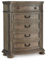 Ardenfield - Light Brown - Five Drawer Chest