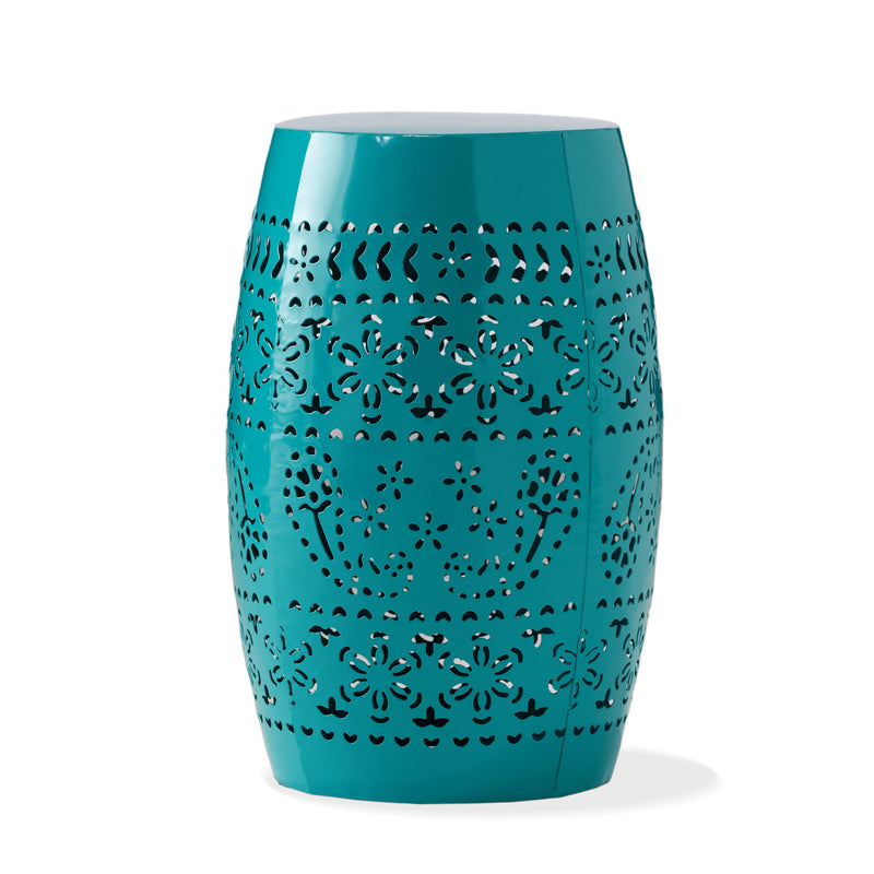 12" Outdoor Lace Cut Side Table