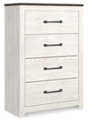Gerridan - Four Drawer Chest - White / Gray