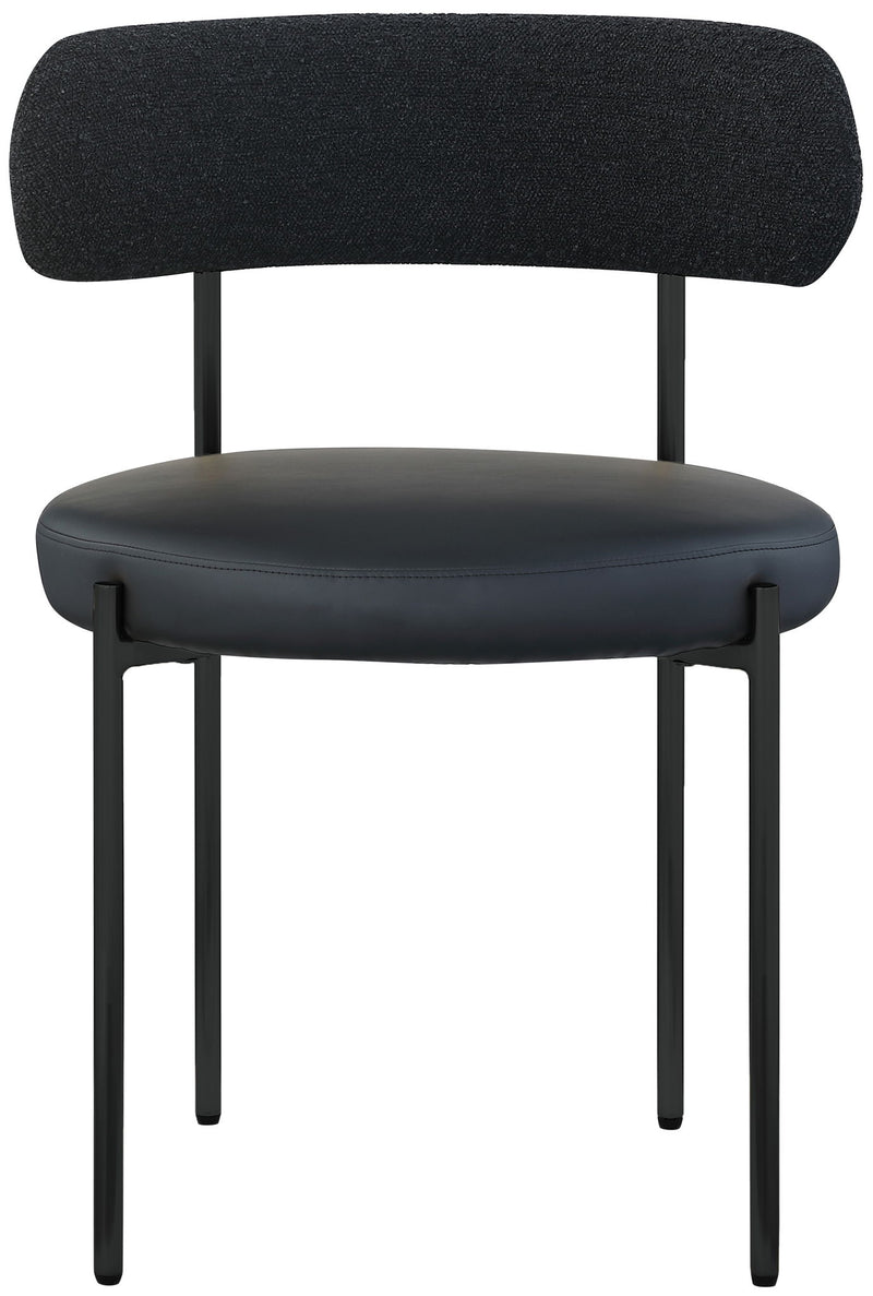 Beacon - Faux Leather Dining Chair With Black Legs (Set of 2)