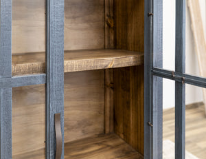 Toscana - 1 Drawer 2 Glass Doors Cabinet