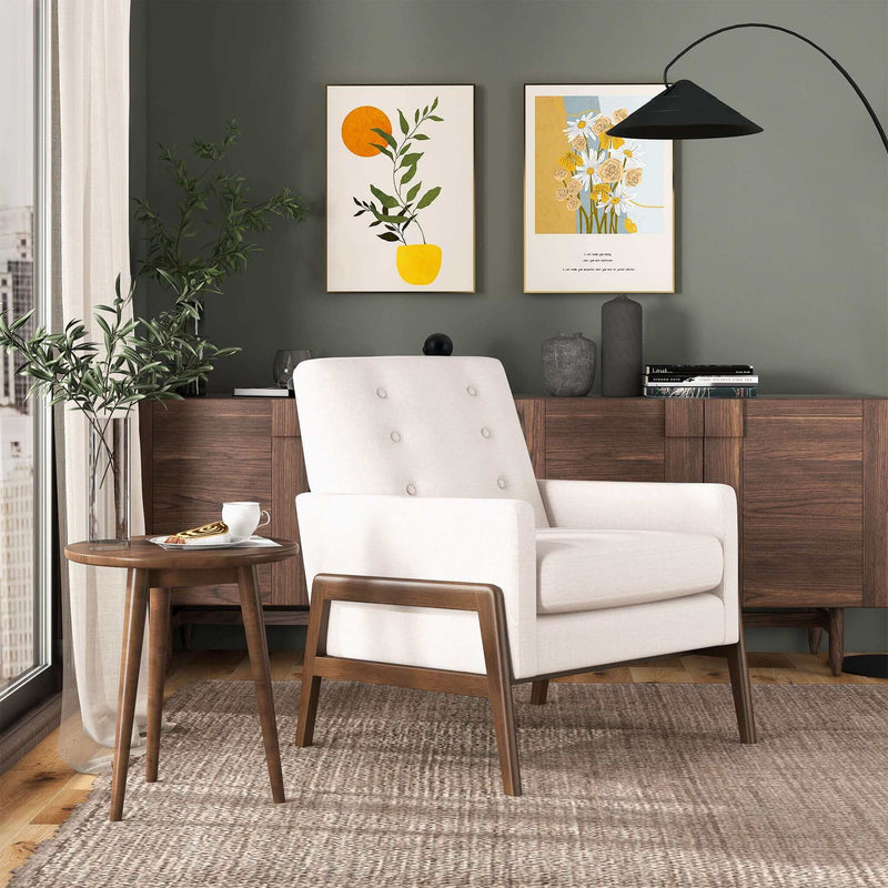 Cole - Solid Wood Lounge Chair