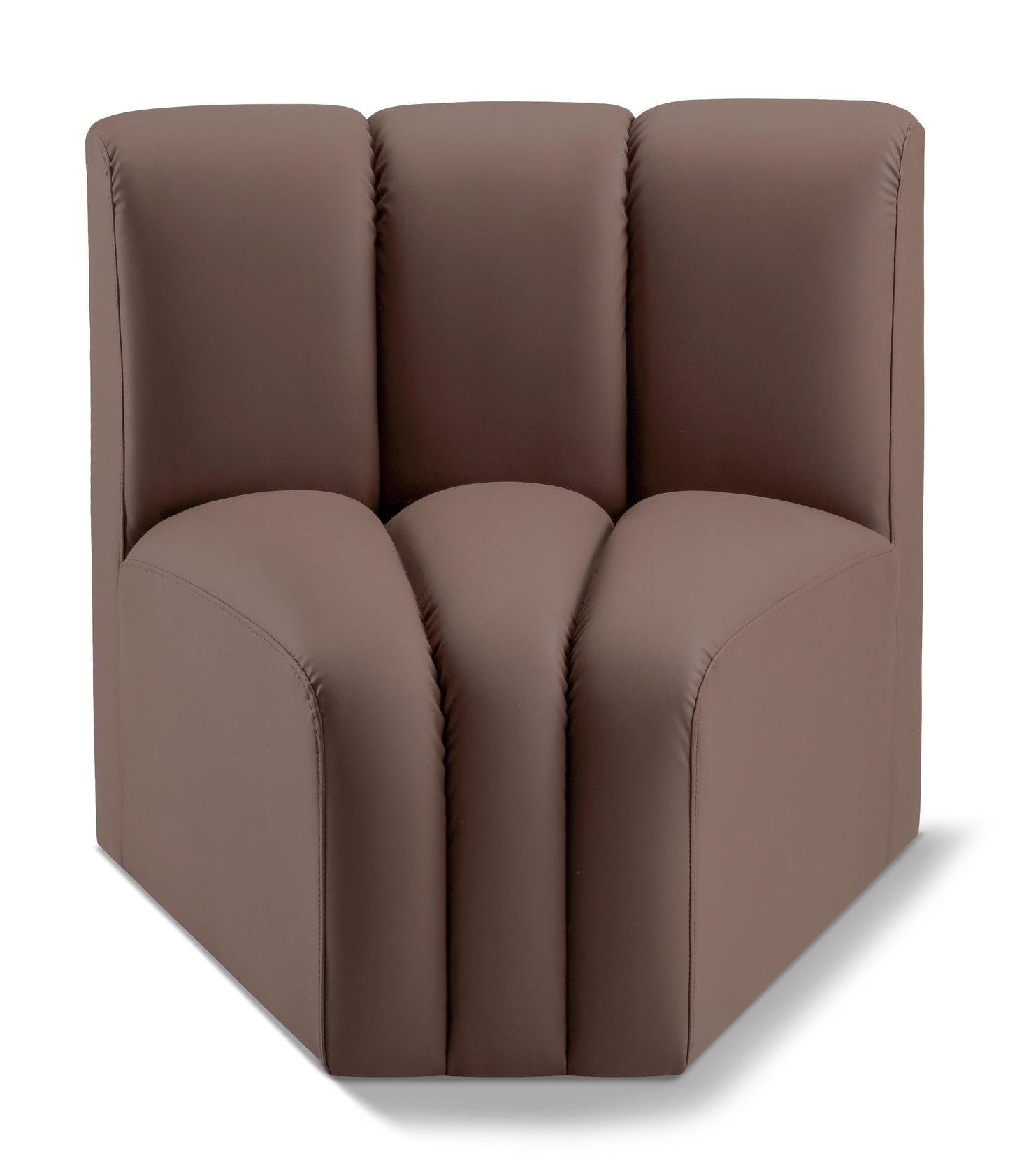 Arc - Faux Leather Curved Corner Chair