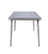 Jenneva - 7 Piece Patio Dining Set - Night Green Fabric & Gray