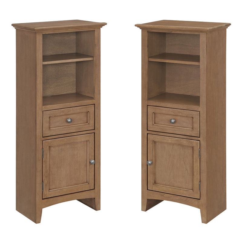 McKenzie - Bookcase Piers (Set of 2) - Pecan