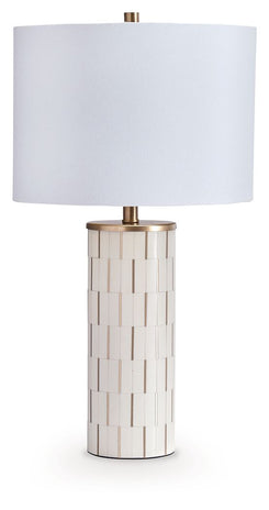 Faridworth - White / Gold Finish - Poly Table Lamp