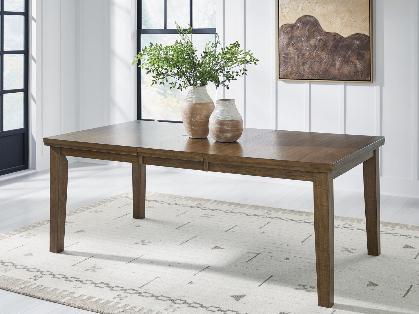 Urbinforte - Dining Room Butterfly Extension Table - Light Brown