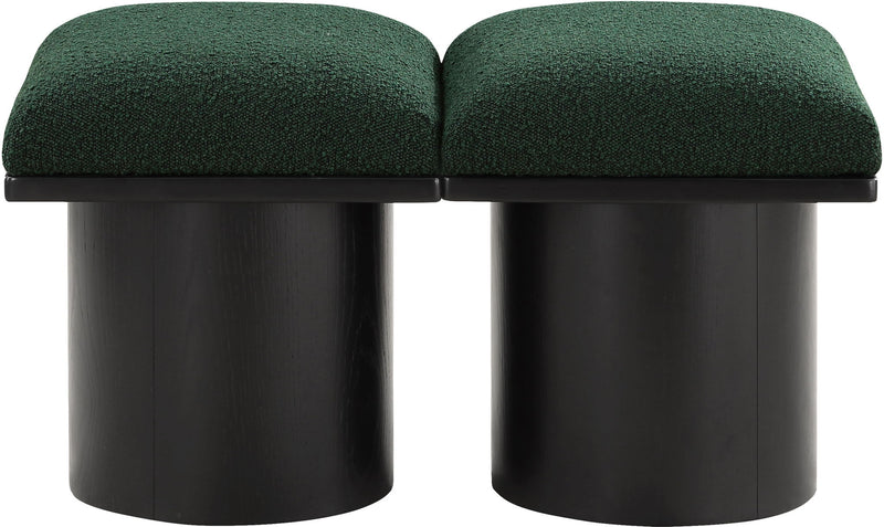 Pavilion - 2 Piece Modular Bench With Black Base