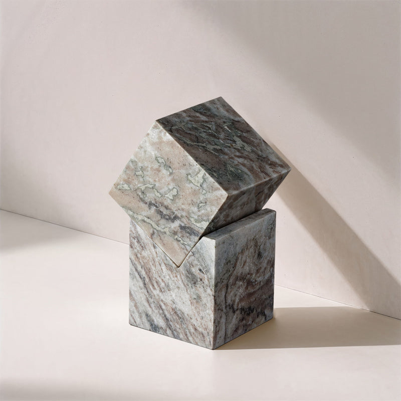 Quad - Marble Decorative Cube