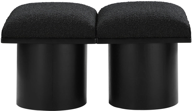 Pavilion - 2 Piece Modular Bench With Black Base