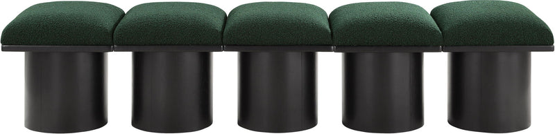 Pavilion - 5 Piece Modular Bench With Black Base