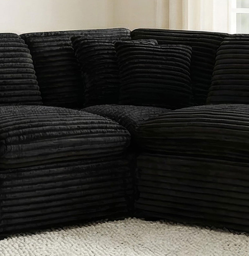 Collins Modular Corner Chair Black