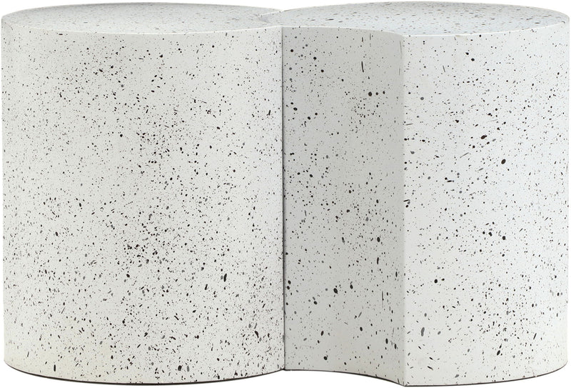 Dimple - 2 Piece Modular End Table - Terazzo Finish