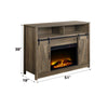 Tobias - 38" Fireplace - Rustic Oak
