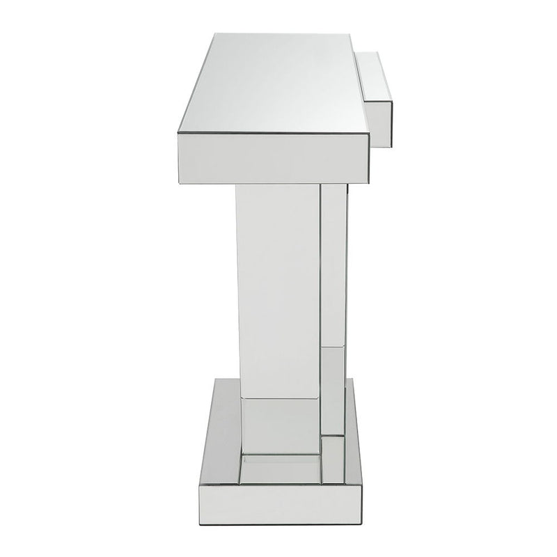 Nysa - 32"H Console Table - Mirrored & Faux Crystals