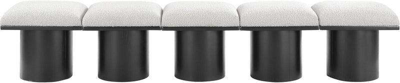 Pavilion - 5 Piece Modular Bench With Black Base