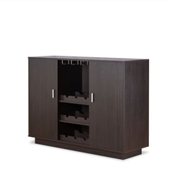 Hazen - 35" Wine Cabinet - Espresso