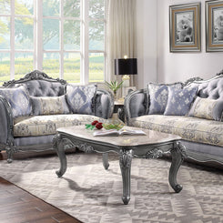 Ariadne - Coffee Table - Marble Top & Platinum