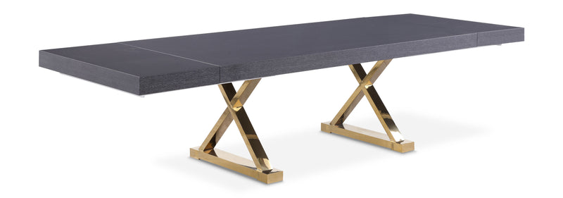 Excel - Extendable Dining Table with Gold Base