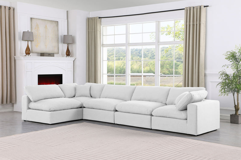 Comfy - 5 Piece Linen Modular Sectional