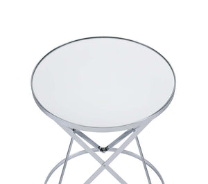 Flux - Accent Table - Mirror & Chrome Finish