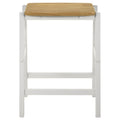 Edgeworth - Wood Backless Counter Stool (Set of 2) - White