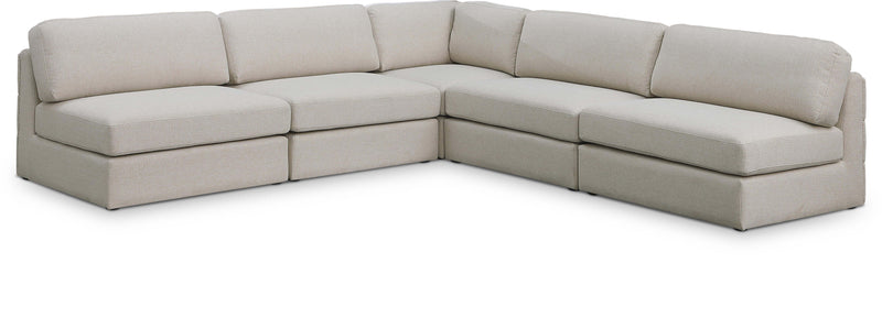 Beckham - 5 Piece Modular Corner Armless Sectional