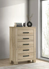 Oakglen - 5-Drawer Bedroom Chest Of Drawers - Weathered Oak