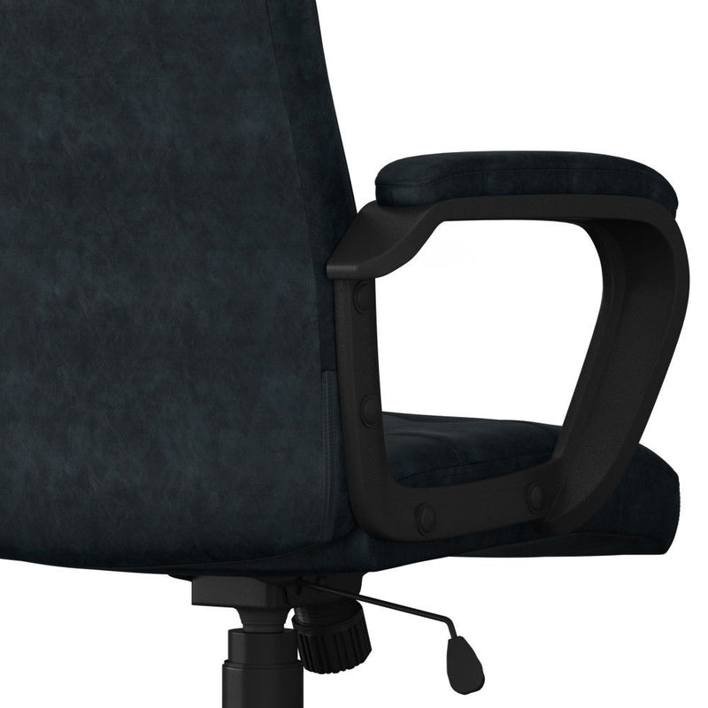 Brewer - Swivel Office Chair - Distressed Blue