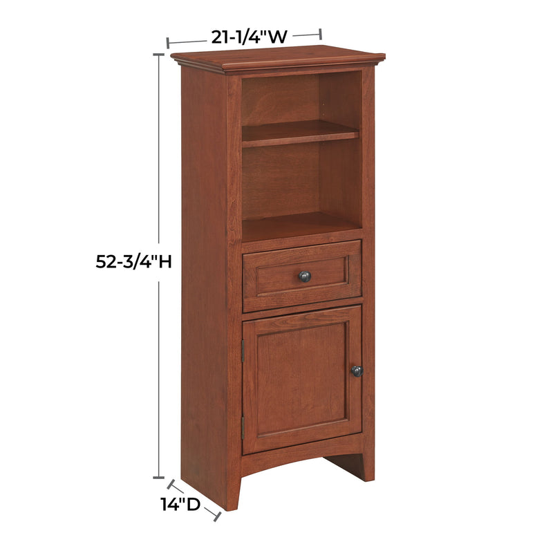 McKenzie - Bookcase Piers (Set of 2) - Glazed Antique Cherry