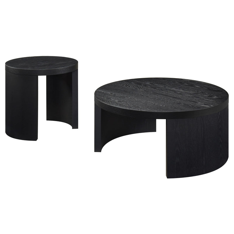 Sweeney 2-piece Coffee and End Occasional Table Set Black