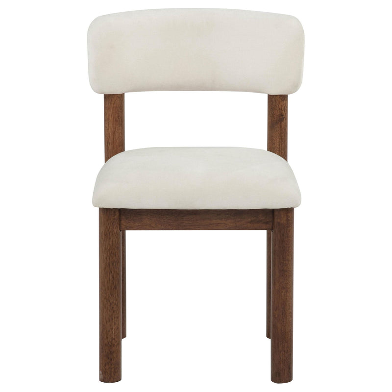 Faulkner Upholstered Dining Side Chair Cream (Set of 2)