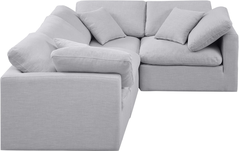 Indulge - Linen 4 Piece Modular Corner Sectional