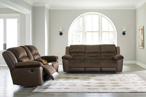 Dark Brown / 2 Pc. Reclining Sofa, Reclining Loveseat With Console