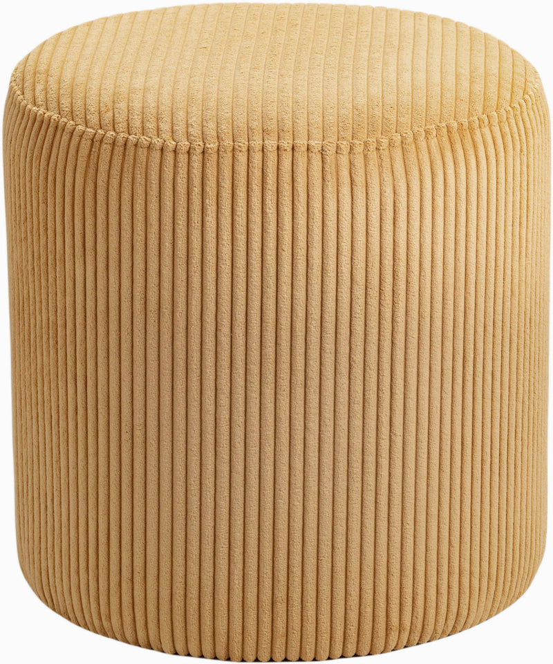 Roy - Round Microsuede Ottoman / Stool