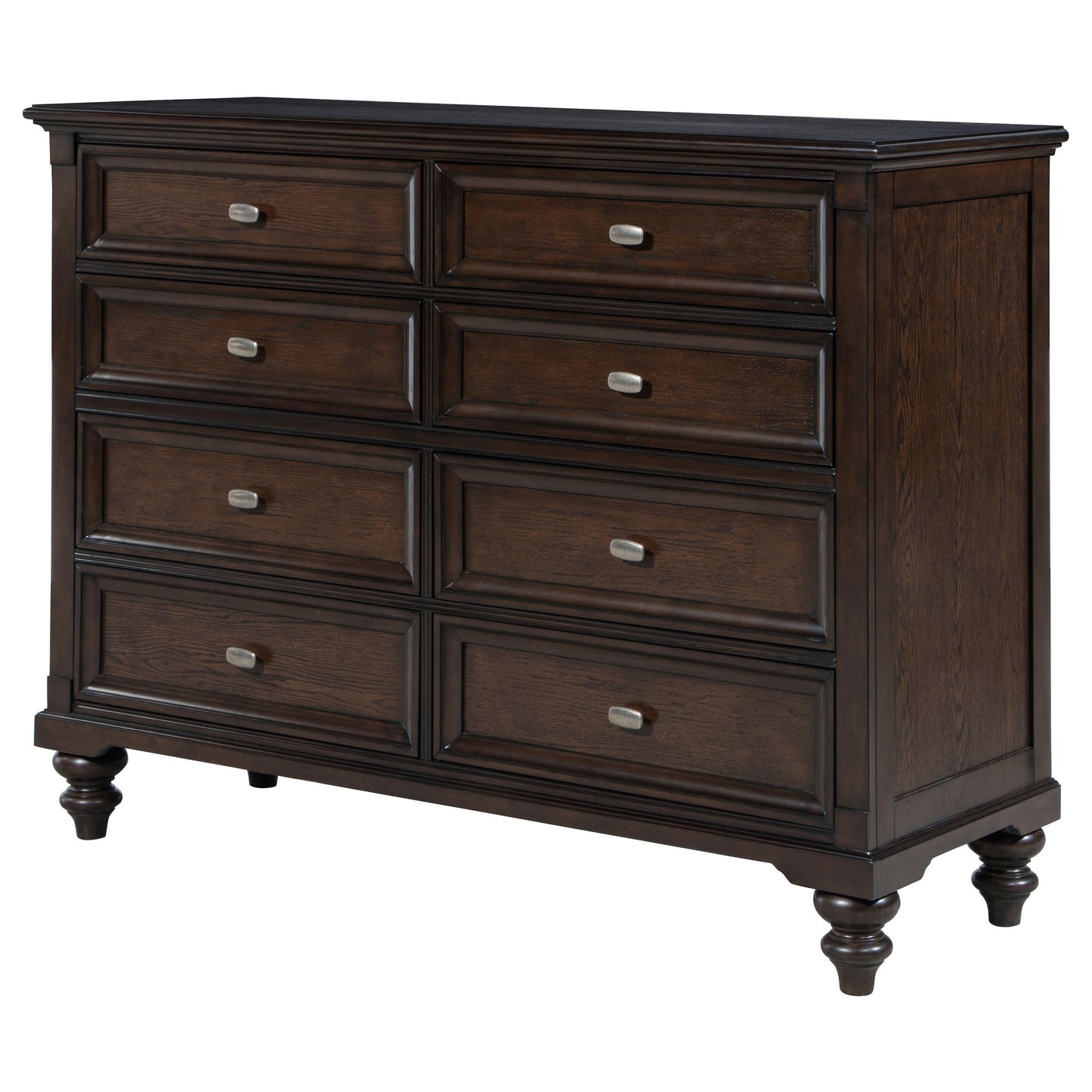 Andover - 8-Drawer Dresser Cabinet - Dark Oak