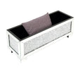 Noralie - Bench - Mirrored & Faux Diamonds - 17"