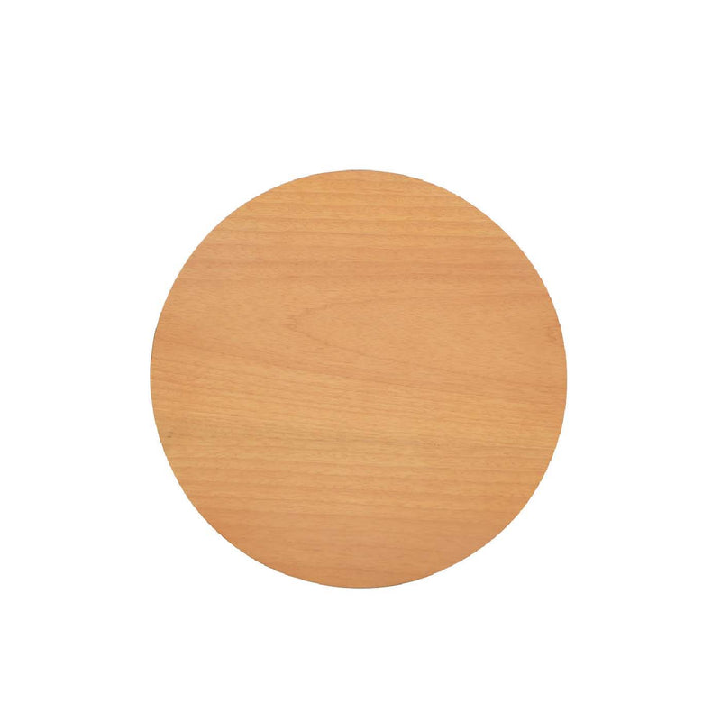 Cabana - Round Cane Storage Side Table - Natural Brown Oak