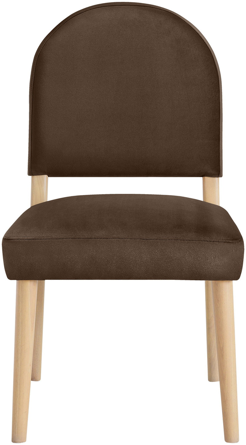 Varinelle - Velvet Dining Chair (Set of 2) - Natural Frame
