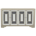 Toula - 4-Door Accent Cabinet - Smoke And Champagne