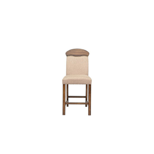 Maurice - Counter Height Chair (Set of 2) - Linen & Oak