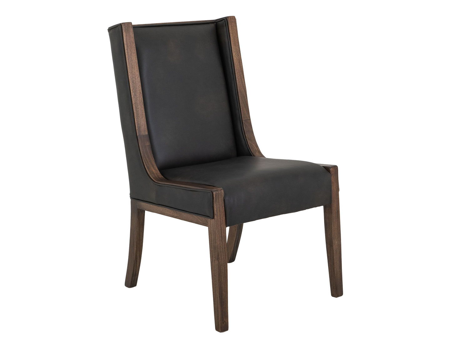 Walnut - Upholstered Chair (Set of 2) - Brown/Black