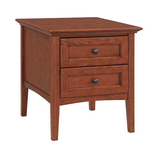 McKenzie - End Table - Glazed Antique Cherry